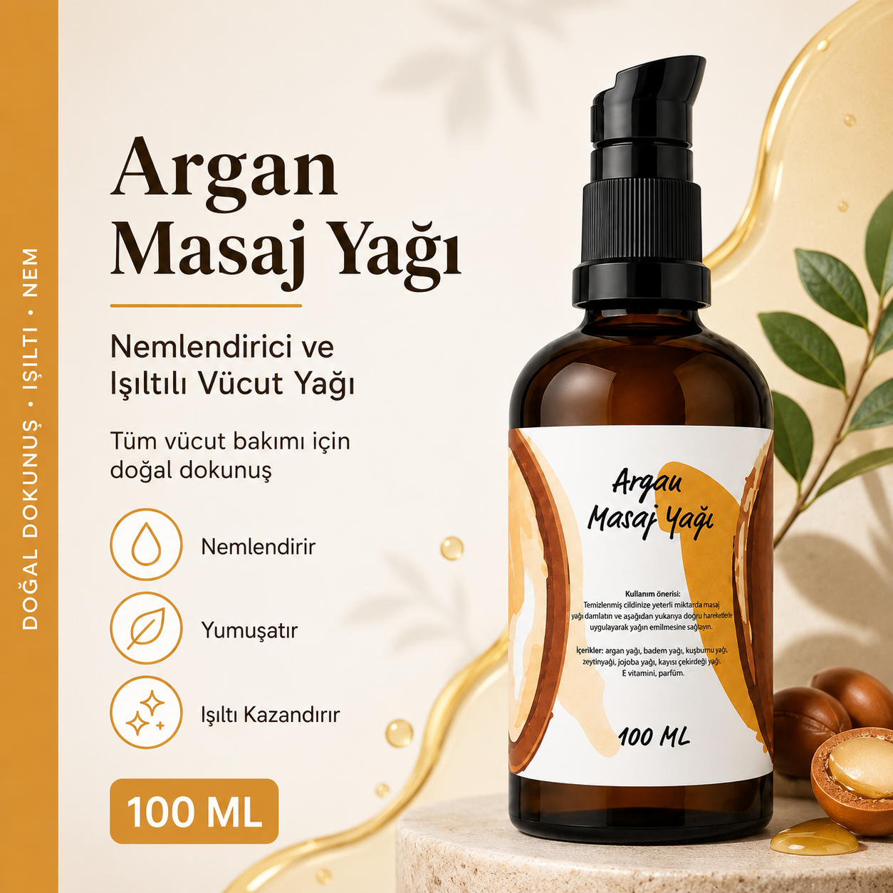 Argan Masaj Yağı 100 Ml