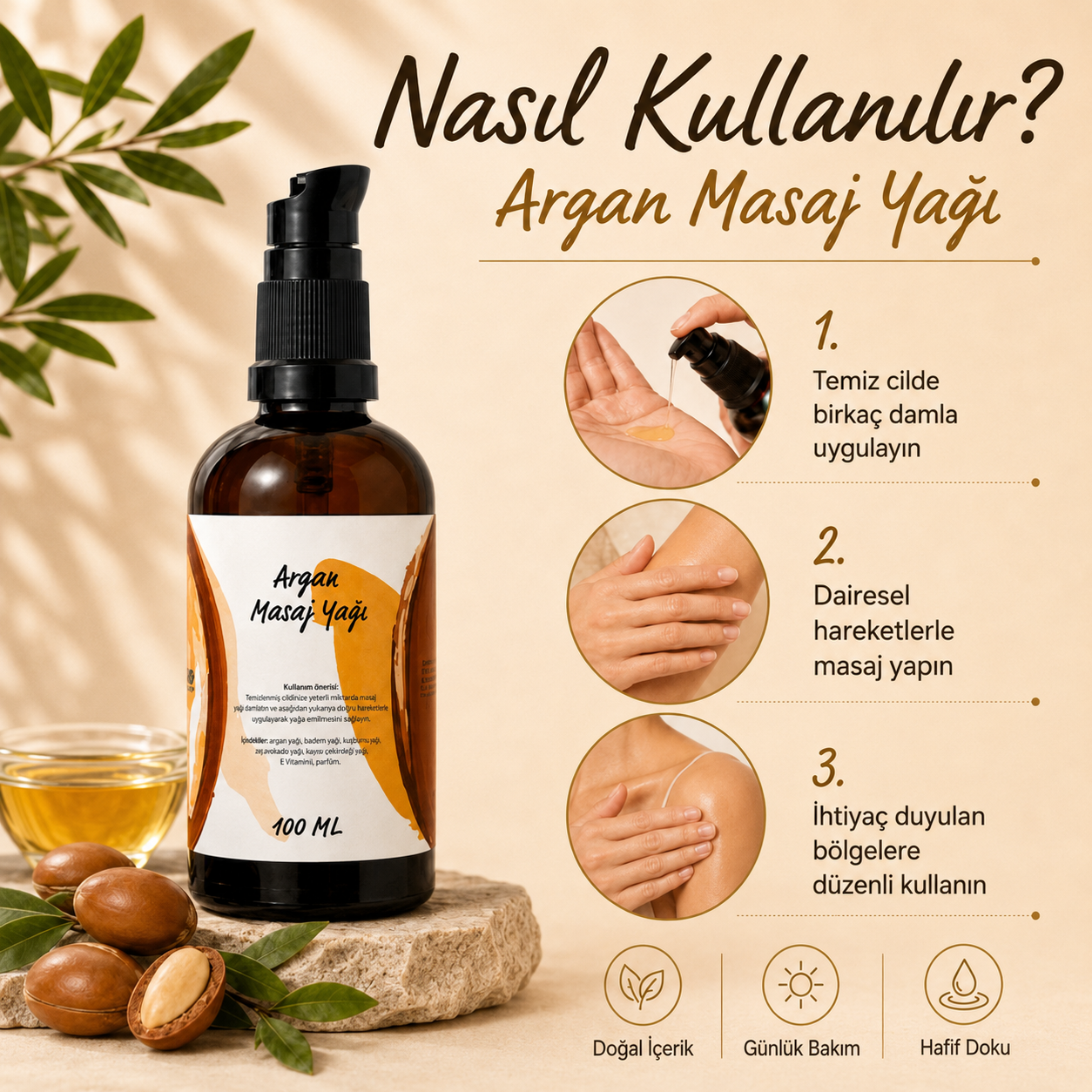 Argan Masaj Yağı 100 Ml
