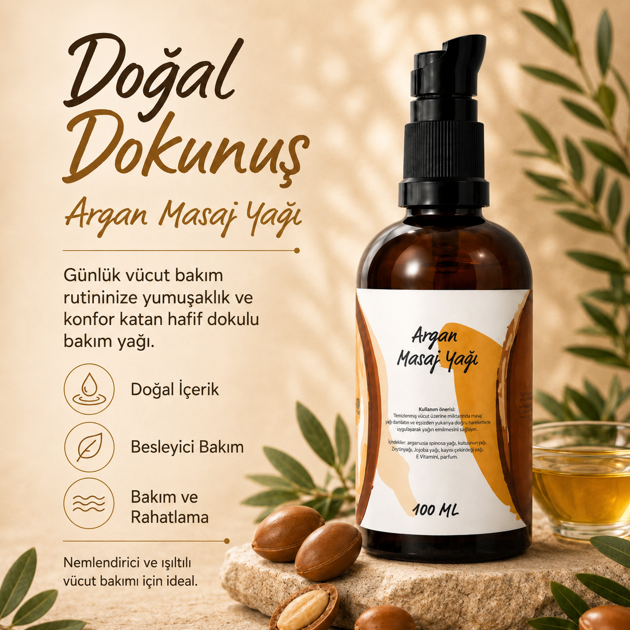 Argan Masaj Yağı 100 Ml